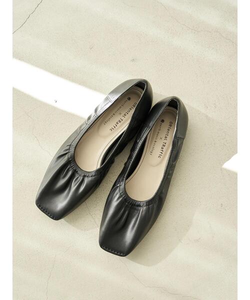 ORiental TRaffic（オリエンタルトラフィック）の「ORiental TRaffic　ギャザーパンプス＊（パンプス・レディース・ブラック/ブラウン/アイボリー・S/M/L）」の19枚目の写真