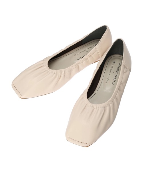 ORiental TRaffic（オリエンタルトラフィック）の「ORiental TRaffic　ギャザーパンプス＊（パンプス・レディース・ブラック/ブラウン/アイボリー・S/M/L）」の12枚目の写真