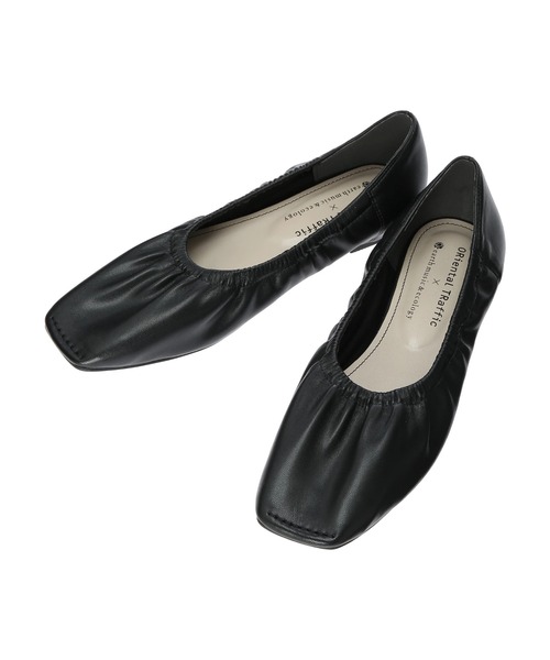 ORiental TRaffic（オリエンタルトラフィック）の「ORiental TRaffic　ギャザーパンプス＊（パンプス・レディース・ブラック/ブラウン/アイボリー・S/M/L）」の13枚目の写真