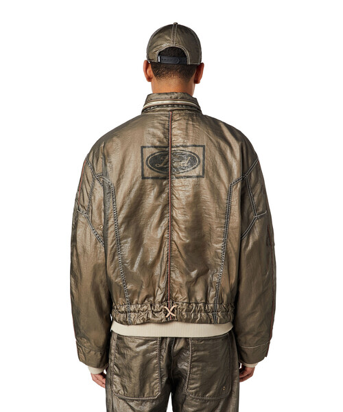 DIESEL（ディーゼル）の「メンズ ジャケット キルティング（ブルゾン・メンズ・カーキ/グレー・LARGE/SMALL/MEDIUM/X-LARGE/X-SMALL/XX-LARGE）」の20枚目の写真