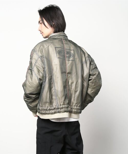 DIESEL（ディーゼル）の「メンズ ジャケット キルティング（ブルゾン・メンズ・カーキ/グレー・LARGE/SMALL/MEDIUM/X-LARGE/X-SMALL/XX-LARGE）」の4枚目の写真