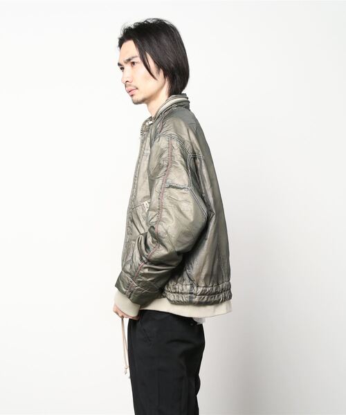 DIESEL（ディーゼル）の「メンズ ジャケット キルティング（ブルゾン・メンズ・カーキ/グレー・LARGE/SMALL/MEDIUM/X-LARGE/X-SMALL/XX-LARGE）」の6枚目の写真