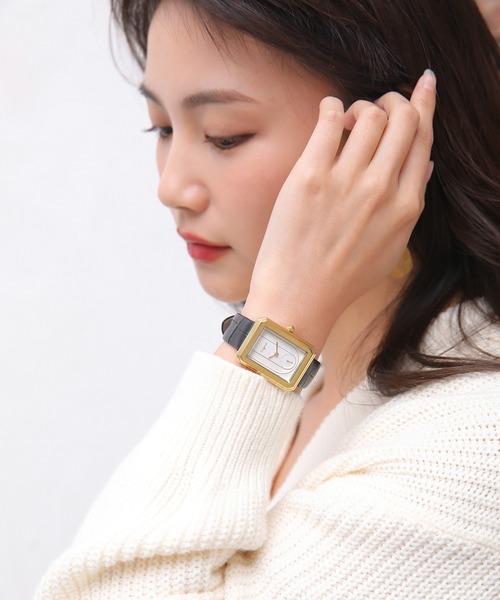 Ungrid（アングリッド）の「【ungrid/アングリッド】シグネチャー オクタゴンフェイス 腕時計（アナログ腕時計・レディース・ブラック/シルバー/グリーン/ブラック系その他/ブラウン系その他/キャメル・FREE）」の10枚目の写真