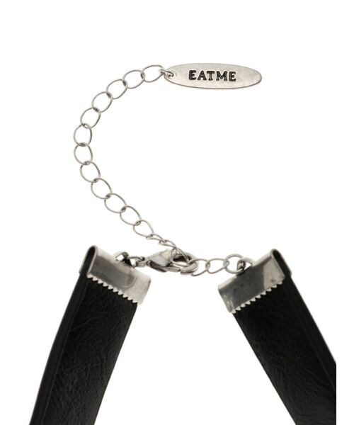 EATME（イートミー）の「クロスローズフェイクレザーチョーカー（チョーカー・レディース・ブラック・FREE）」の6枚目の写真
