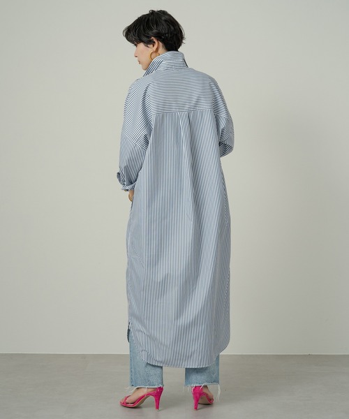 LOUNGEDRESS（ラウンジドレス）の「ストライプシャツワンピース