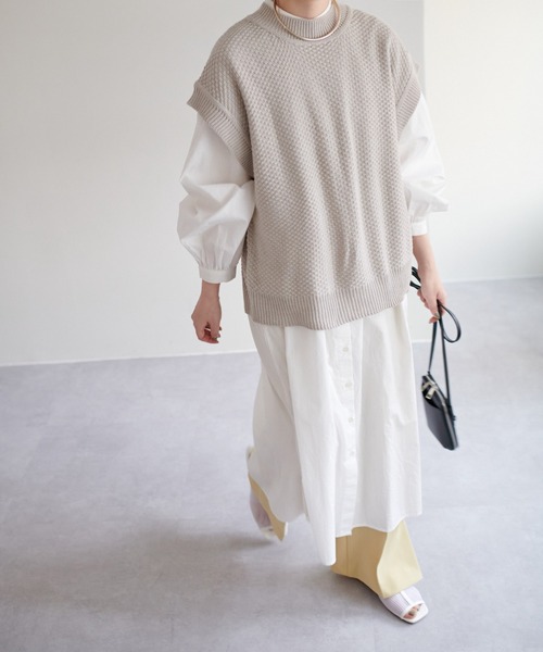 DISCOAT（ディスコート）の「バックスリットニットベスト（ベスト