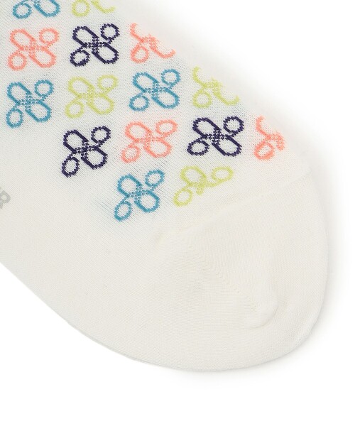 ANEVER(アンエバー)の「モノグラム ソックス IN フラワーポーチ(ソックス/靴下・レディース・ブラック系/ホワイト系・F)」の7枚目の写真