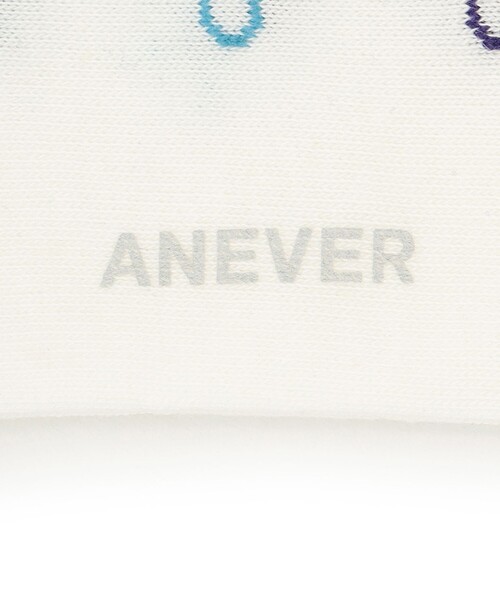 ANEVER(アンエバー)の「モノグラム ソックス IN フラワーポーチ(ソックス/靴下・レディース・ブラック系/ホワイト系・F)」の8枚目の写真