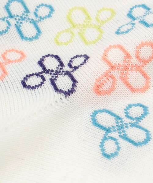 ANEVER(アンエバー)の「モノグラム ソックス IN フラワーポーチ(ソックス/靴下・レディース・ブラック系/ホワイト系・F)」の9枚目の写真