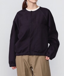 unfil | 〈別注〉スムースジャージー クロップドカーディガン WOMEN