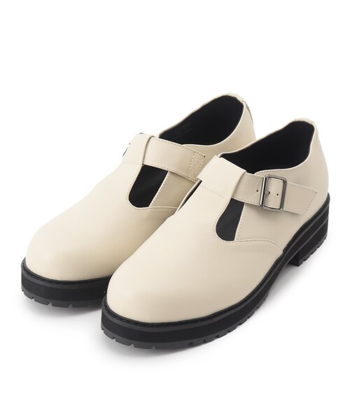 tk.TAKEO KIKUCHI（ティーケータケオキクチ）の「◆ミリタリーボリュームシューズ（その他シューズ・メンズ・オフホワイト/ブラック・65/75）」の3枚目の写真