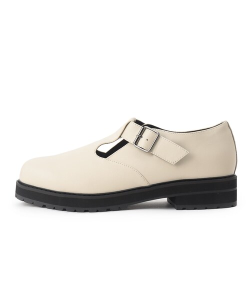 tk.TAKEO KIKUCHI（ティーケータケオキクチ）の「◆ミリタリーボリュームシューズ（その他シューズ・メンズ・オフホワイト/ブラック・65/75）」の4枚目の写真