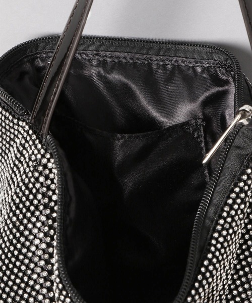 JEANASIS（ジーナシス）の「シャイニーミニバッグ/274104（ハンドバッグ・レディース・ブラック/シルバー・FREE）」の5枚目の写真