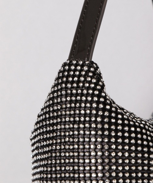 JEANASIS（ジーナシス）の「シャイニーミニバッグ/274104（ハンドバッグ・レディース・ブラック/シルバー・FREE）」の6枚目の写真