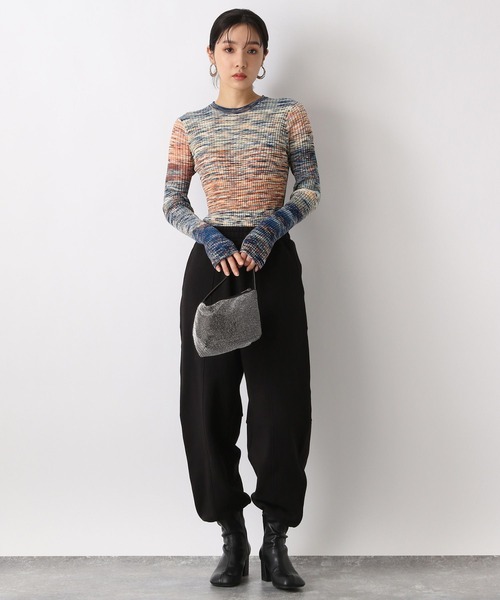 JEANASIS（ジーナシス）の「シャイニーミニバッグ/274104（ハンドバッグ・レディース・ブラック/シルバー・FREE）」の3枚目の写真