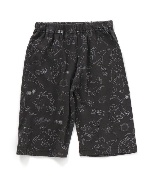 Ampersand（アンパサンド）の「トロピカルダイナソー柄前開きパジャマ（ルームウェア/パジャマ・キッズ・サックスブルー/ブラック・130/120/100/110/80/140/90）」の6枚目の写真