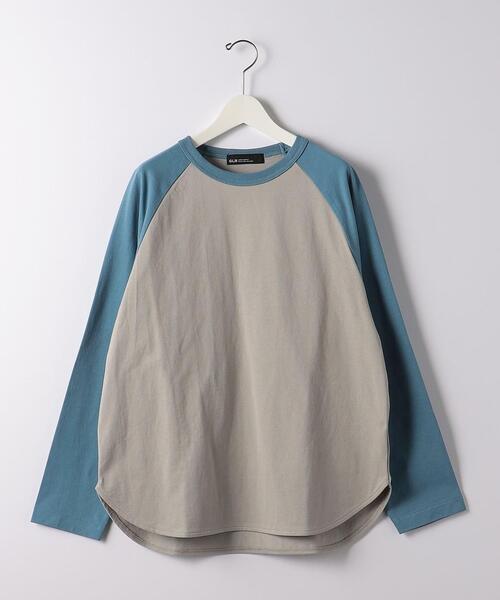 green label relaxing（グリーンレーベルリラクシング）の「オーガニック ベースボール Tシャツ（Tシャツ/カットソー・メンズ・ベージュ/ブラック/ライトブルー・M/S/XL/L）」の9枚目の写真