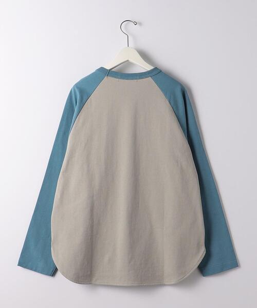 green label relaxing（グリーンレーベルリラクシング）の「オーガニック ベースボール Tシャツ（Tシャツ/カットソー・メンズ・ベージュ/ブラック/ライトブルー・M/S/XL/L）」の10枚目の写真