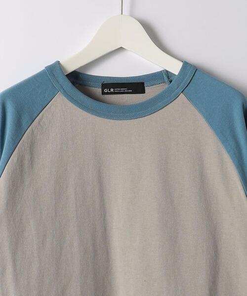 green label relaxing（グリーンレーベルリラクシング）の「オーガニック ベースボール Tシャツ（Tシャツ/カットソー・メンズ・ベージュ/ブラック/ライトブルー・M/S/XL/L）」の11枚目の写真