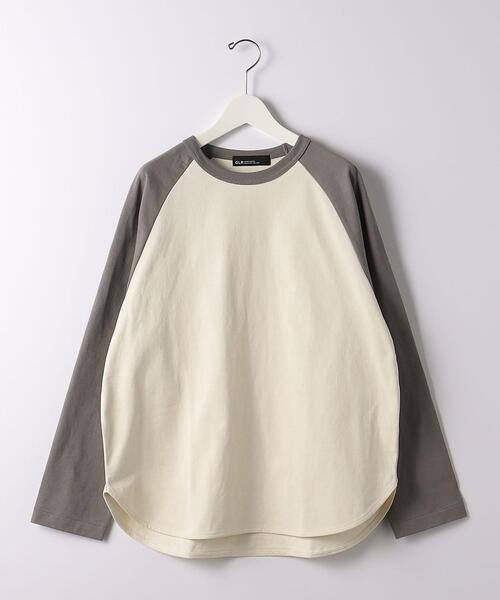 green label relaxing（グリーンレーベルリラクシング）の「オーガニック ベースボール Tシャツ（Tシャツ/カットソー・メンズ・ベージュ/ブラック/ライトブルー・M/S/XL/L）」の13枚目の写真