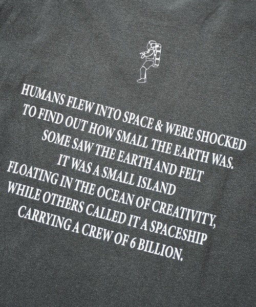 NASA（ナサ）の「【NASA】プリントTシャツ / Apollo11 Rock Tee2（Tシャツ/カットソー・レディース・チャコールグレー/アイボリー・FREE）」の15枚目の写真