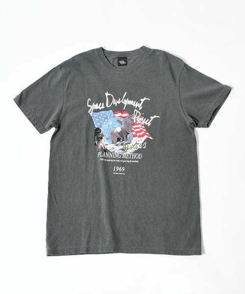 NASA（ナサ）の「【NASA】プリントTシャツ / Apollo11 Rock Tee2（Tシャツ/カットソー・レディース・チャコールグレー/アイボリー・FREE）」の13枚目の写真