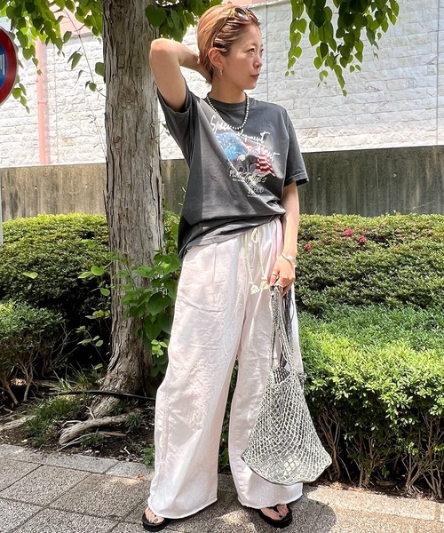 NASA（ナサ）の「【NASA】プリントTシャツ / Apollo11 Rock Tee2（Tシャツ/カットソー・レディース・チャコールグレー/アイボリー・FREE）」の11枚目の写真