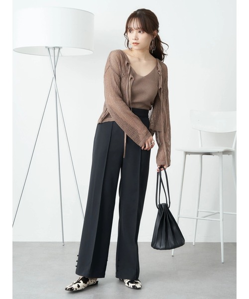 earth music&ecology（アースミュージックアンドエコロジー）の「2wayパンツ（その他パンツ・レディース・ブラック/サックスブルー/ベージュ・S/M）」の6枚目の写真