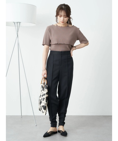 earth music&ecology（アースミュージックアンドエコロジー）の「2wayパンツ（その他パンツ・レディース・ブラック/サックスブルー/ベージュ・S/M）」の18枚目の写真