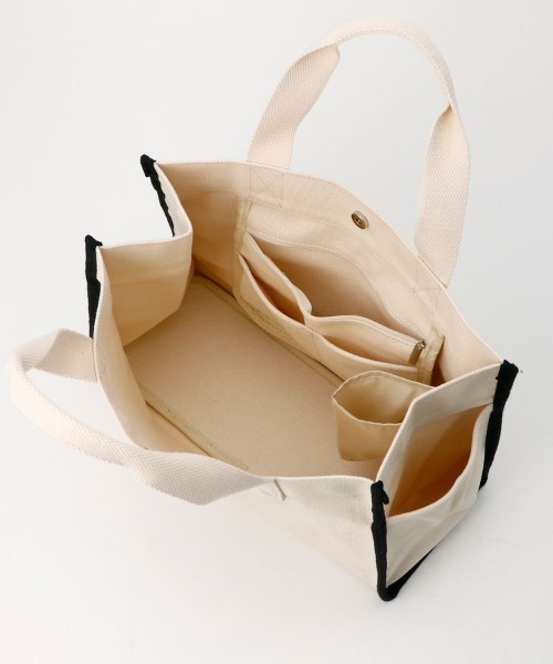 Honeys（ハニーズ）の「パイピングスクエアＢａｇ（トートバッグ・レディース・ホワイト×ブラック/ブラック/ホワイト系その他/チャコール・FREE）」の14枚目の写真