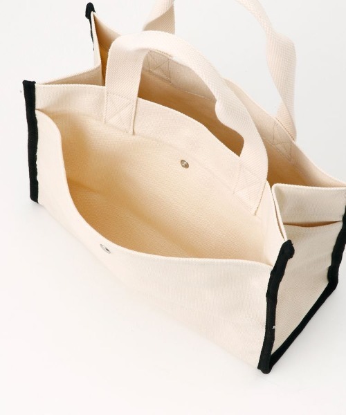Honeys（ハニーズ）の「パイピングスクエアＢａｇ（トートバッグ・レディース・ホワイト×ブラック/ブラック/ホワイト系その他/チャコール・FREE）」の12枚目の写真