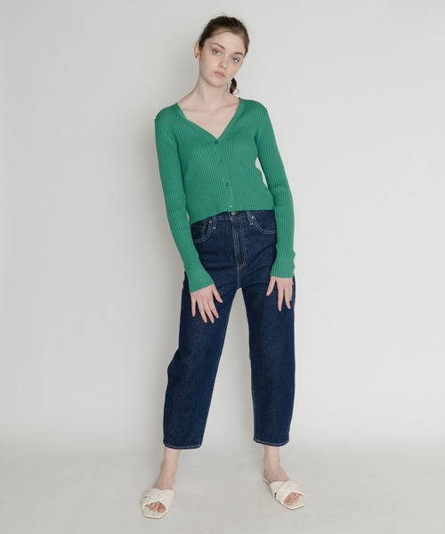 Levi's(リーバイス)の「Levi's/リーバイス LEVI'S(R) MADE&CRAFTED(R) BARREL SPRING RINSE(デニムパンツ・レディース・ダークインディゴブルー・24inch/25inch/26inch/27inch/23inch/28inch)」の4枚目の写真