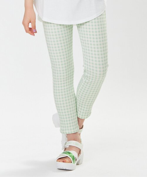 algy(アルジー)の「ALGYギンガムレギニー(その他パンツ・キッズ・ミント/ラベンダー・MEDIUM/SMALL/X-SMALL/XX-SMALL/XXX-SMALL)」の1枚目の写真