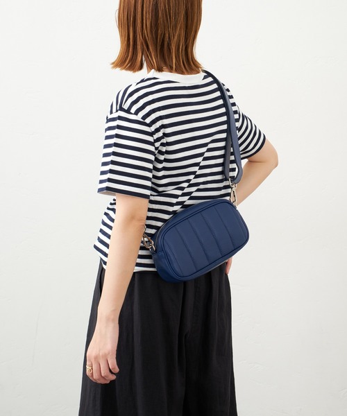 AULENTTI（オウレンティ）の「【AULENTTI/オウレンティ】キルトレザーショルダーバッグ（ショルダーバッグ・レディース・ネイビー/グリーン・FREE）」の20枚目の写真