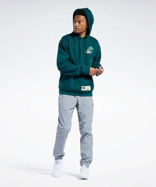 Reebok(リーボック)の「フリントストーン グレート ガズー グラフィック フーディー / THE FLINTSTONES Great Gazoo Graphic Hoodie /(スウェット・メンズ・ダークグリーン・X-SMALL/XX-LARGE/LARGE/SMALL/XXX-LARGE/MEDIUM/X-LARGE)」の5枚目の写真