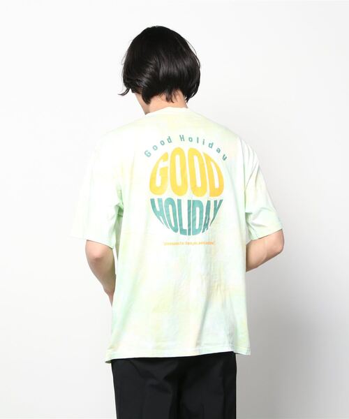 JOHN'S CLOSET（ジョンズクローゼット）の「【13】タイダイ染めプリント半袖Tシャツ（Tシャツ/カットソー・メンズ・グリーン系その他/パープル系その他/グリーン系その他2・LARGE/MEDIUM）」の9枚目の写真