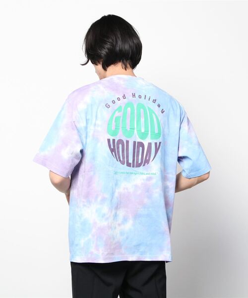 JOHN'S CLOSET（ジョンズクローゼット）の「【13】タイダイ染めプリント半袖Tシャツ（Tシャツ/カットソー・メンズ・グリーン系その他/パープル系その他/グリーン系その他2・LARGE/MEDIUM）」の11枚目の写真