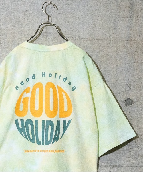 JOHN'S CLOSET（ジョンズクローゼット）の「【13】タイダイ染めプリント半袖Tシャツ（Tシャツ/カットソー・メンズ・グリーン系その他/パープル系その他/グリーン系その他2・LARGE/MEDIUM）」の2枚目の写真