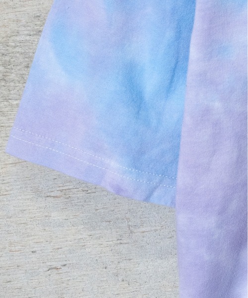 JOHN'S CLOSET（ジョンズクローゼット）の「【13】タイダイ染めプリント半袖Tシャツ（Tシャツ/カットソー・メンズ・グリーン系その他/パープル系その他/グリーン系その他2・LARGE/MEDIUM）」の6枚目の写真