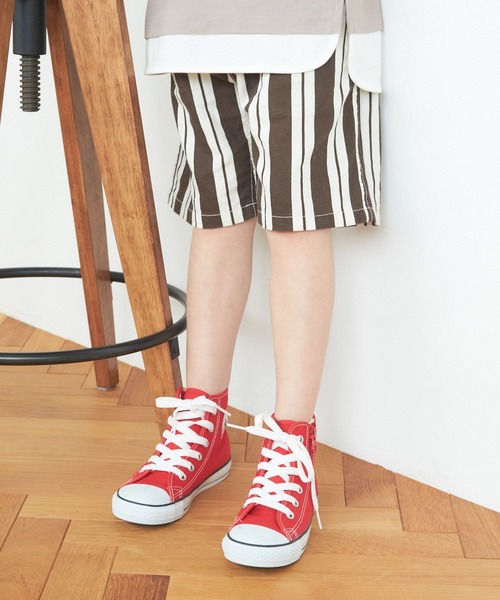 GLOBAL WORK（グローバルワーク）の「キッズ/ソフトタッチ綿麻柄ショーツ/262786（その他パンツ・キッズ・チャコールグレー/カーキ/ブラック/ホワイト・100cm/160cm/140cm/110cm/130cm/120cm/150cm）」の2枚目の写真