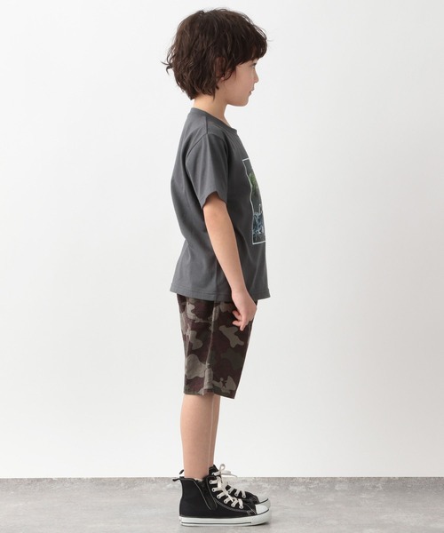 GLOBAL WORK（グローバルワーク）の「キッズ/ソフトタッチ綿麻柄ショーツ/262786（その他パンツ・キッズ・チャコールグレー/カーキ/ブラック/ホワイト・100cm/160cm/140cm/110cm/130cm/120cm/150cm）」の21枚目の写真