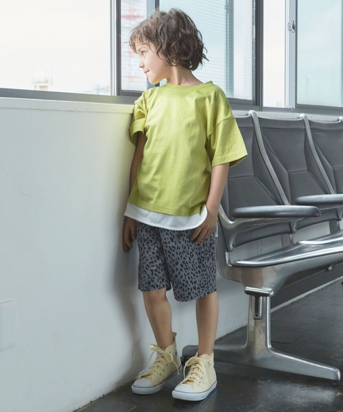 GLOBAL WORK（グローバルワーク）の「キッズ/ソフトタッチ綿麻柄ショーツ/262786（その他パンツ・キッズ・チャコールグレー/カーキ/ブラック/ホワイト・100cm/160cm/140cm/110cm/130cm/120cm/150cm）」の9枚目の写真