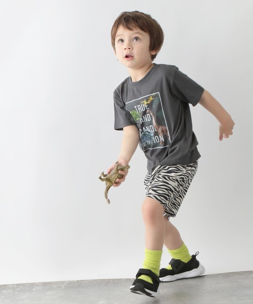 GLOBAL WORK（グローバルワーク）の「キッズ/ソフトタッチ綿麻柄ショーツ/262786（その他パンツ・キッズ・チャコールグレー/カーキ/ブラック/ホワイト・100cm/160cm/140cm/110cm/130cm/120cm/150cm）」の14枚目の写真