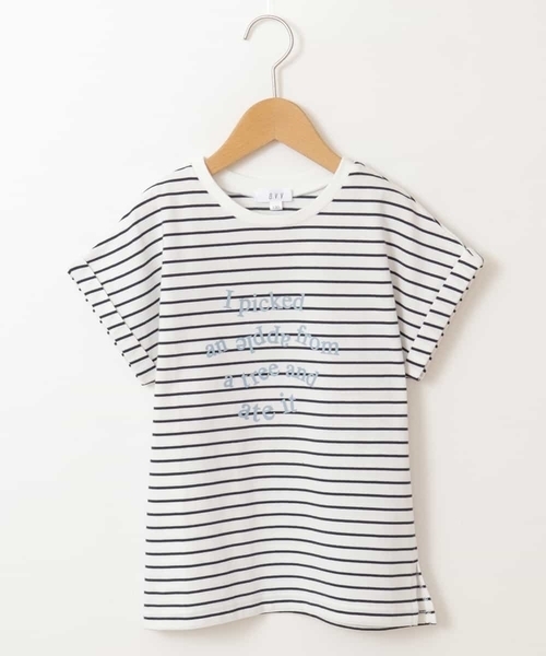 a.v.v（アーヴェヴェ）の「[100-130]アソートロゴTシャツ（Tシャツ/カットソー・キッズ・ライトパープル/ベージュ/ブラック/アイボリー・110/130/120/100）」の17枚目の写真