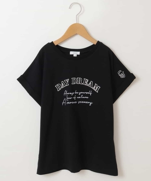 a.v.v（アーヴェヴェ）の「[100-130]アソートロゴTシャツ（Tシャツ/カットソー・キッズ・ライトパープル/ベージュ/ブラック/アイボリー・110/130/120/100）」の10枚目の写真