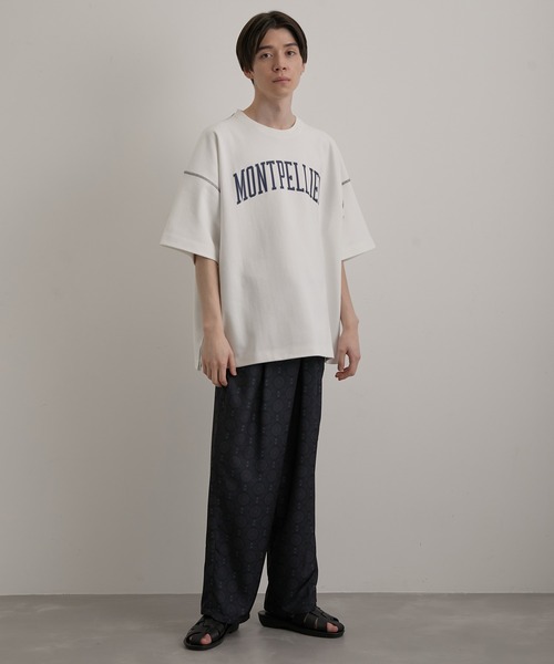 JUNRED(ジュンレッド)の「リバースステッチルーズTEE(Tシャツ/カットソー・メンズ・チャコールグレー/ホワイト/サックスブルー・M/S/L)」の6枚目の写真