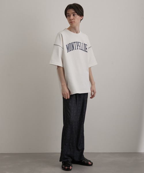 JUNRED(ジュンレッド)の「リバースステッチルーズTEE(Tシャツ/カットソー・メンズ・チャコールグレー/ホワイト/サックスブルー・M/S/L)」の7枚目の写真