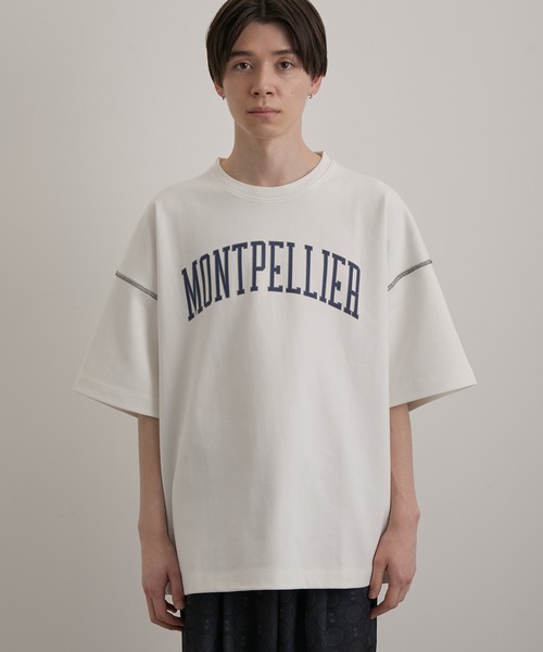 JUNRED(ジュンレッド)の「リバースステッチルーズTEE(Tシャツ/カットソー・メンズ・チャコールグレー/ホワイト/サックスブルー・M/S/L)」の8枚目の写真