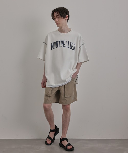 JUNRED(ジュンレッド)の「リバースステッチルーズTEE(Tシャツ/カットソー・メンズ・チャコールグレー/ホワイト/サックスブルー・M/S/L)」の19枚目の写真