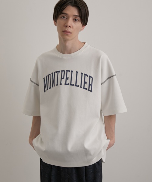 JUNRED(ジュンレッド)の「リバースステッチルーズTEE(Tシャツ/カットソー・メンズ・チャコールグレー/ホワイト/サックスブルー・M/S/L)」の15枚目の写真